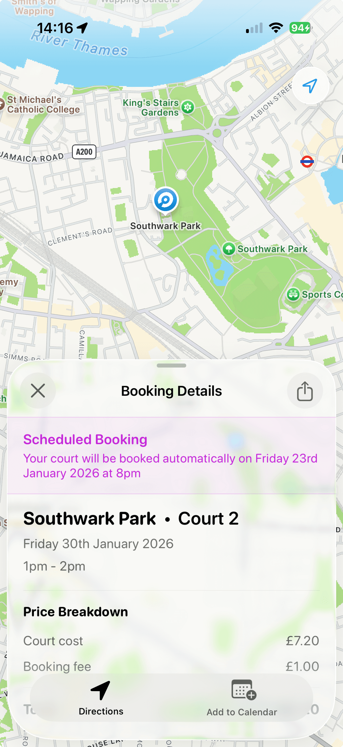 Scheduled Bookings